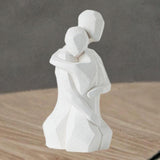 Maxbell Lover Figurine Ceramic Romantic Tabletop Ornament for Bookshelf Desk Cabinet