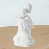 Maxbell Lover Figurine Ceramic Romantic Tabletop Ornament for Bookshelf Desk Cabinet