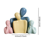Maxbell Family Statues Creative Family Figurines for Coffee Table Desktop Decoration 4 Statues