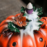 Halloween Pumpkin Fragrant Burner Sculpture for Living Room Libraries Desktop