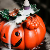 Halloween Pumpkin Fragrant Burner Sculpture for Living Room Libraries Desktop