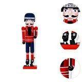 Christmas Wood Ice Hockey Athlete Nutcracker for Holiday Tradition Versatile