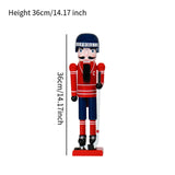 Christmas Wood Ice Hockey Athlete Nutcracker for Holiday Tradition Versatile