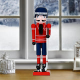 Christmas Wood Ice Hockey Athlete Nutcracker for Holiday Tradition Versatile