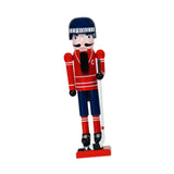 Christmas Wood Ice Hockey Athlete Nutcracker for Holiday Tradition Versatile