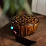 Maxbell Wooden Incense Burner Handmade Incense Holder for Bedroom Housewarming Party