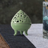 Maxbell Incense Burner with Lid Incense Stick Holder for Tea Room Stick Incense Home A