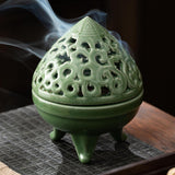 Maxbell Incense Burner with Lid Incense Stick Holder for Tea Room Stick Incense Home A