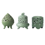 Maxbell Incense Burner with Lid Incense Stick Holder for Tea Room Stick Incense Home A