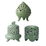 Maxbell Incense Burner with Lid Incense Stick Holder for Tea Room Stick Incense Home A
