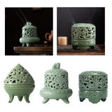 Maxbell Incense Burner with Lid Incense Stick Holder for Tea Room Stick Incense Home A
