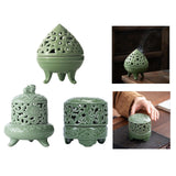 Maxbell Incense Burner with Lid Incense Stick Holder for Tea Room Stick Incense Home A