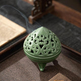 Maxbell Incense Burner with Lid Incense Stick Holder for Tea Room Stick Incense Home A