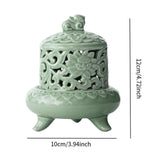 Maxbell Incense Burner with Lid Incense Stick Holder for Tea Room Stick Incense Home B