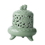 Maxbell Incense Burner with Lid Incense Stick Holder for Tea Room Stick Incense Home B
