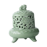 Maxbell Incense Burner with Lid Incense Stick Holder for Tea Room Stick Incense Home B