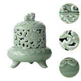 Maxbell Incense Burner with Lid Incense Stick Holder for Tea Room Stick Incense Home B