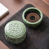 Maxbell Incense Burner with Lid Incense Stick Holder for Tea Room Stick Incense Home C