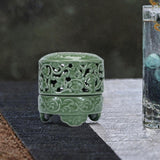Maxbell Incense Burner with Lid Incense Stick Holder for Tea Room Stick Incense Home C