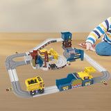 Engineering Train Set DIY Electric Kid Toy for Children 3 4 5 6 7 8 Year Old