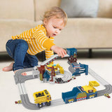 Engineering Train Set DIY Electric Kid Toy for Children 3 4 5 6 7 8 Year Old