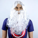 Maxbell Santa Wig and Beard Christmas Cosplay for Halloween Performance Themed Party