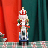 Maxbell Nutcrackers Rocking Horse Gift Handcraft for Bedroom Festival Props New Year