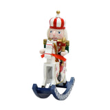 Maxbell Nutcrackers Rocking Horse Gift Handcraft for Bedroom Festival Props New Year
