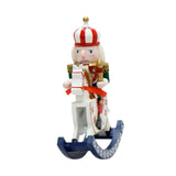 Maxbell Nutcrackers Rocking Horse Gift Handcraft for Bedroom Festival Props New Year