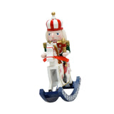 Maxbell Nutcrackers Rocking Horse Gift Handcraft for Bedroom Festival Props New Year