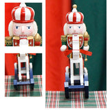 Maxbell Nutcrackers Rocking Horse Gift Handcraft for Bedroom Festival Props New Year
