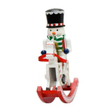 Maxbell Wooden Nutcrackers Rocking Horse Nutcracker Figures for Festival Props Table