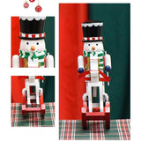 Maxbell Wooden Nutcrackers Rocking Horse Nutcracker Figures for Festival Props Table