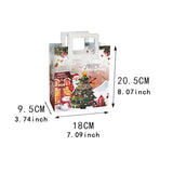 Maxbell Christmas Gift Bag Cute Christmas Treat Bag Candy Bag for Xmas Party Holiday white