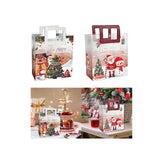 Maxbell Christmas Gift Bag Cute Christmas Treat Bag Candy Bag for Xmas Party Holiday white