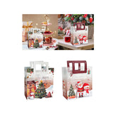Maxbell Christmas Gift Bag Cute Christmas Treat Bag Candy Bag for Xmas Party Holiday white