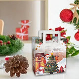Maxbell Christmas Gift Bag Cute Christmas Treat Bag Candy Bag for Xmas Party Holiday white