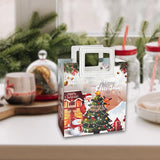 Maxbell Christmas Gift Bag Cute Christmas Treat Bag Candy Bag for Xmas Party Holiday white