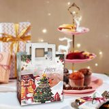 Maxbell Christmas Gift Bag Cute Christmas Treat Bag Candy Bag for Xmas Party Holiday white