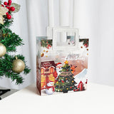 Maxbell Christmas Gift Bag Cute Christmas Treat Bag Candy Bag for Xmas Party Holiday white