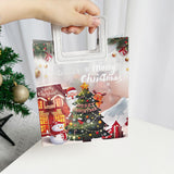 Maxbell Christmas Gift Bag Cute Christmas Treat Bag Candy Bag for Xmas Party Holiday white