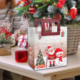 Maxbell Christmas Gift Bag Cute Christmas Treat Bag Candy Bag for Xmas Party Holiday red