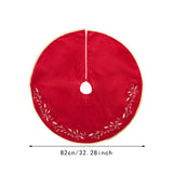 Maxbell Christmas Tree Skirt Round Xmas Tree Mat for Indoor Outdoor New Year Holiday 32inch