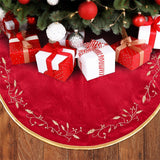 Maxbell Christmas Tree Skirt Round Xmas Tree Mat for Indoor Outdoor New Year Holiday 32inch