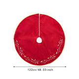 Maxbell Christmas Tree Skirt Round Xmas Tree Mat for Indoor Outdoor New Year Holiday 48inch