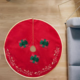 Maxbell Christmas Tree Skirt Round Xmas Tree Mat for Indoor Outdoor New Year Holiday 48inch