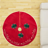 Maxbell Christmas Tree Skirt Round Xmas Tree Mat for Indoor Outdoor New Year Holiday 48inch