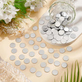Maxbell 100 Pieces Stainless Steel Disc Charms Welding 19mm Metal Strike Round Plate
