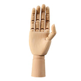 Wooden Hand Mannequin Right Hand Multiple Uses Movable Joint Wood Hand Model Small