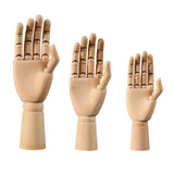 Wooden Hand Mannequin Right Hand Multiple Uses Movable Joint Wood Hand Model Small